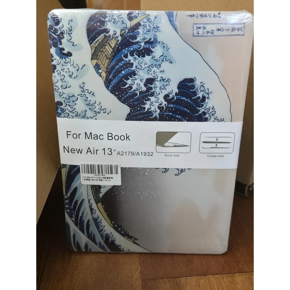 Japan Wave Hard Case for MacBook Air 13 Inch A2179 A1932 Hokusai Art‎